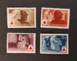 1942. Vöröskereszt ( I.) sor ** (postatiszta) enyhe törés