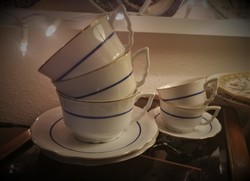 Antique Zsolnay tea cup set, coffee cup set