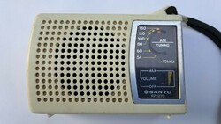 Sanyo original Japanese pocket radio. 9X11 cm.