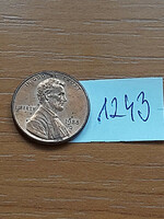 Usa 1 cent 1988 d, abraham lincoln, copper-zinc 1243