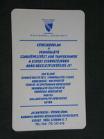 Card calendar, Baranya county small association, vocational training school, Pécs, 2000, (6)