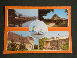 Postcard, Balaton Crossing, Balaton Maria Spa, mosaics, festetics castle, carport, press, restaurant