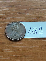 Usa 1 cent 1974 d, abraham lincoln, copper-zinc 1189