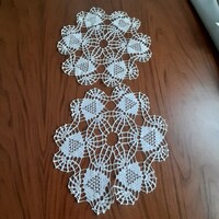 Very nice crocheted lace 2 pcs