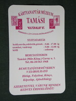 Kártyanaptár, Kártyanaptár múzeum Tamási , 2001, (6)