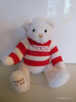Teddy bear - macy's - 32 x 26 cm - usa - very soft - plush - from collection - exclusive - perfect