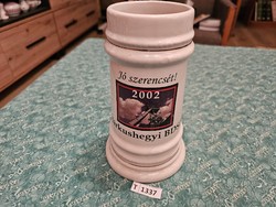 T1337 good luck! 2002 Márkushegyi bdsz ceramic pitcher