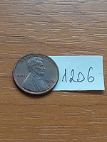 Usa 1 cent 1976 d, abraham lincoln, copper-zinc 1206