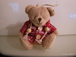 Teddy bear - 10 x 9 cm - plush - from collection - German - exclusive - flawless