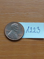 Usa 1 cent 1981 d, abraham lincoln, copper-zinc 1223