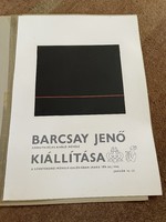 Barcsay Jenő kiállítási poszter/plakàt Szentendre 1986 szitanyomat