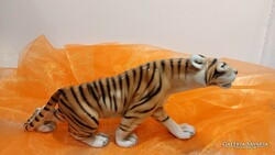 Royal Dux porcelán tigris.