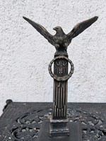 Antik Sas Sólyom vagy Turull  Turul szobor fèmből spiàter ón Militaria stílusú
