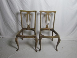 Antik Chippendale szék 2db (csiszolt, restaurált)