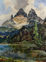 Mountain region, xx. Sz-i painter, expressive, good quality