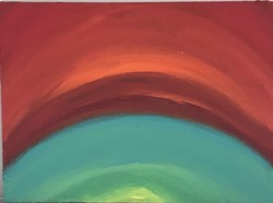 Sunrise.  40x30cm, egyedi abstract