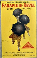 1922 évek francia esernyő reklám plakát poszter offset - Litografia -,Párizs