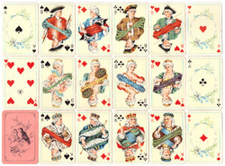 281. Solitaire card baroness 52 cards 44 x 65 mm