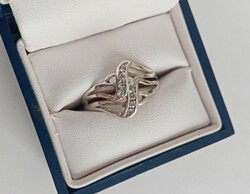 Nagy méretű, köves női ezüst gyűrű
