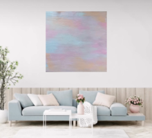 Pastel 90x90cm unique, very beautiful canvas picture, for a modern interior