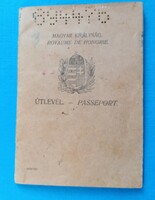 Horthy era passport with Czechoslovak visas