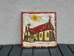 Ráckeve Orthodox Church wall ceramics industrial art