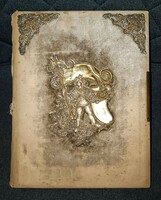 From HUF 1! Antique photo album with extra decoration! Beautiful piece! Without photos!