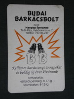 Kártyanaptár, Hargitai Istvánné Budai barkácsbolt, Pécs , 2001, (6)