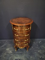 Empire circular 4-drawer chest of drawers, bedside table, storage table