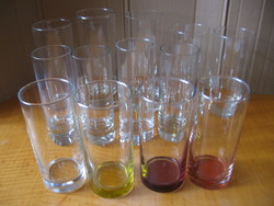 13 glasses, vases