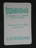 Card calendar, antalné csibi mária building engineering technical trade, bonyhád, 2001, (6)