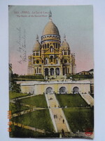 Old antique postcard: Paris, le sacré coeur, 1910s