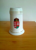 Hólloháza beer mug with Hungarian coat of arms