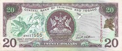 20 dollár 2002 Trinidad és Tobago Gyönyörű