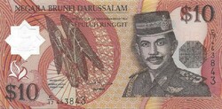 10 ringgit 1998 Brunei UNC polymer