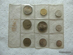 Olaszország forgalmi sor 1970 2 darab ezüstérmével !  Az 500 lira és a 1000 lira ezüst