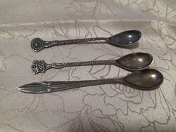 3 pcs 90 silver-plated teaspoons