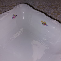 Zsolnay small flowered, porcelain centerpiece, offering bowls