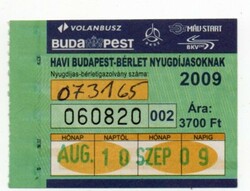 Bkv pass August 2009