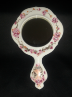 Vintage  Wallendorf porcelán kézi tükör