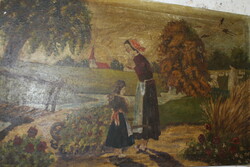 Antique Signed Painting 763
