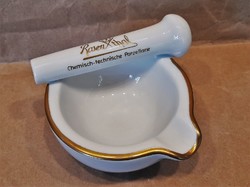 Rosenthal apothecary advertising ashtray in the shape of a mortar