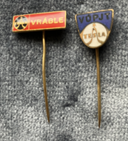 Tesla factory badges from the 1960s