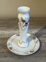 Zsolnay porcelain flower pattern candle holder