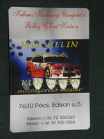 Card calendar, master car mechanic Csaba Kun, Pécs, bmw rally racing car, 2002, (6)