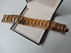 Old German Henkel & Grosse massive gold-plated bracelet