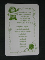 Card calendar, handicraft shop, Kaposvár, 2002, (6)