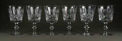 1Q313 flawless stemmed crystal champagne glass set of 6 pieces