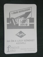 Card calendar, agfa, French photo shop, bonyhád, 2002, (6)