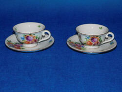 Herend antique coffee cup + base pair